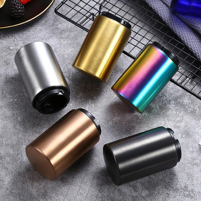 Stainless Steel Magnetic Push Bottle Opener