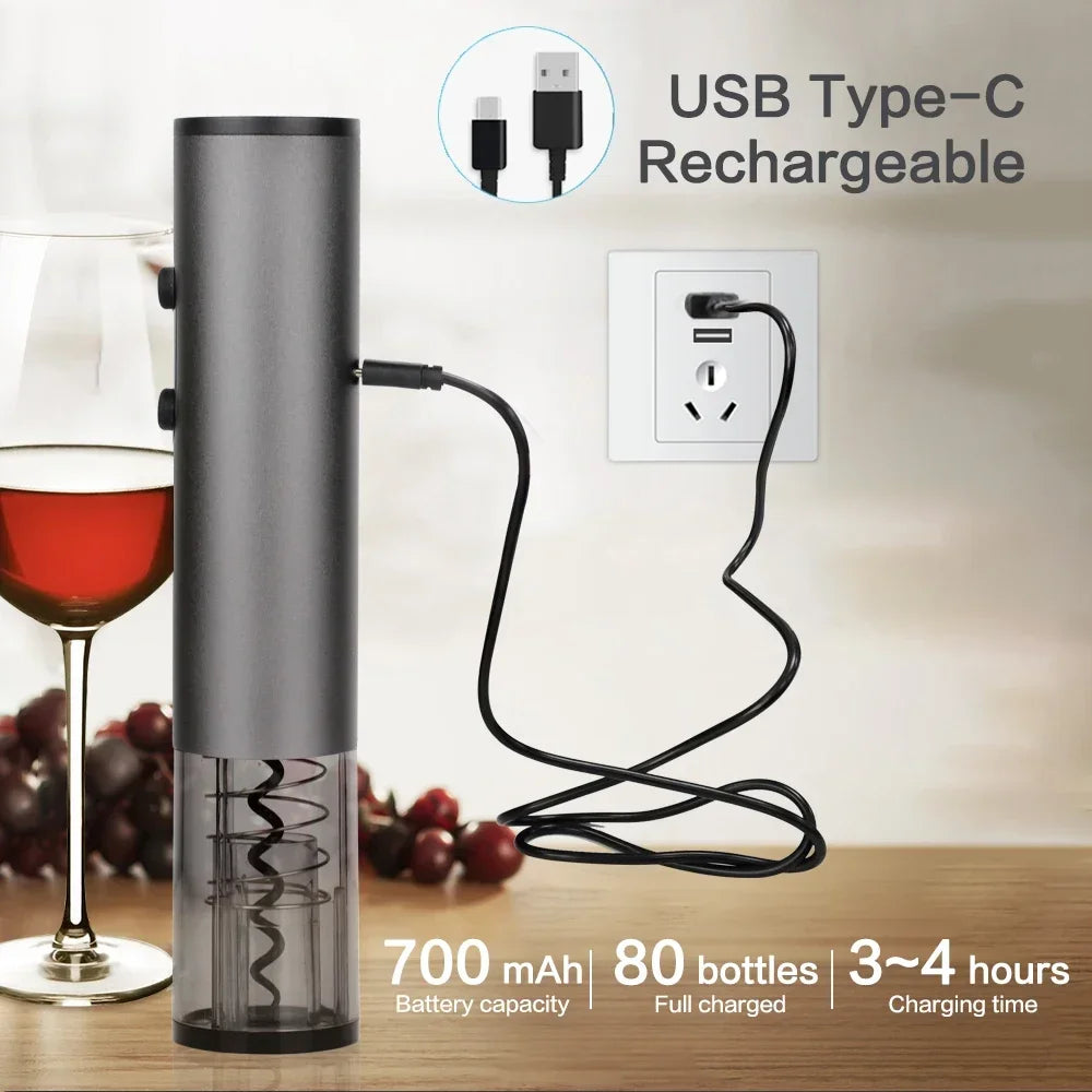 Stainless Steel Electric Wine Opener